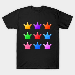 Colorful Watercolor Crowns Pack T-Shirt